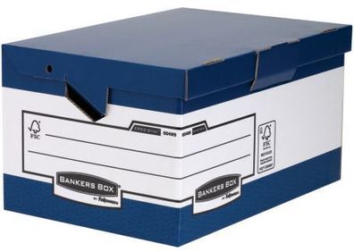 Fellowes® FW0048901 Bankers Box® System ERGO-Stor™ Klappdeckelbox Maxi