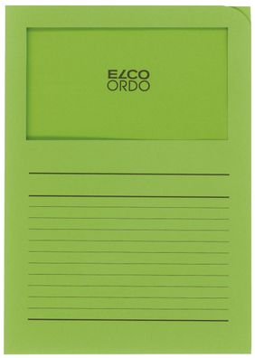 Elco 29489.62 Sichtmappen Ordo classico mit Sichtfenster und Linien intensiv grün ...