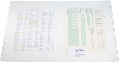 Durable 7112 19 Schreibunterlage Duraglas® 530 x 400 mm transparent(S)