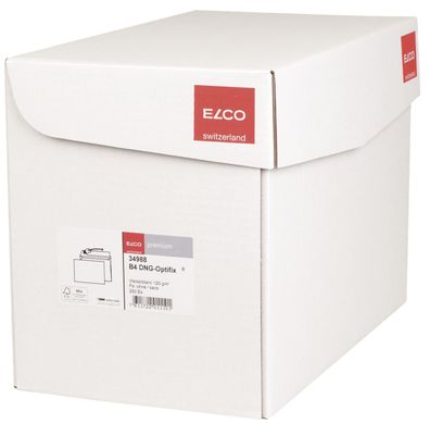 Elco 34988 Briefumschlag Office Box mit Deckel - B4, weiß, haftklebend, ohne Fenst...