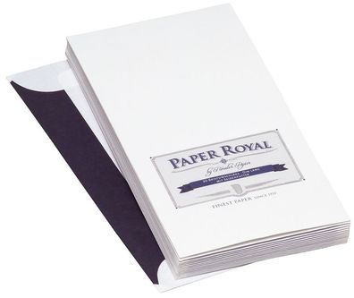 Rössler Papier 2033 831 009 Paper Royal Briefhüllen - DIN lang mit Seidenfutter, ...
