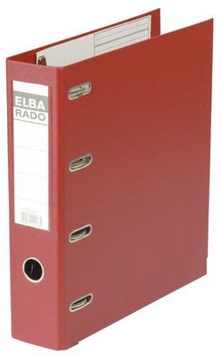 ELBA Doppelordner rado plast, R?ckenbreite: 75 mm, rot