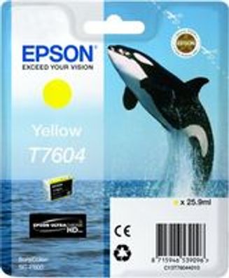 Epson C13T76044010 Epson Tintenpatrone yellow T 7604