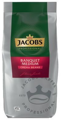 Jacobs 859812 Kaffee in Gastronomie Qualität - Bankett Caffee Crema, ganze Bohnen