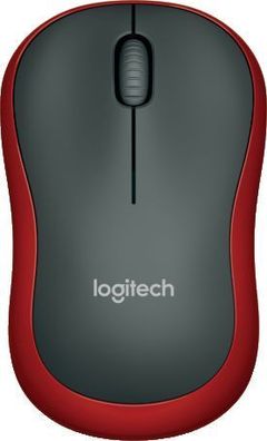 Logitech 910-002240 Logitech M 185 Cordless Notebook Mouse USB schwarz / rot