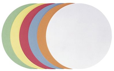 Franken UMZH 20 99 Moderationskarte Kreis groß, 195 mm, sortiert, 250 Stück