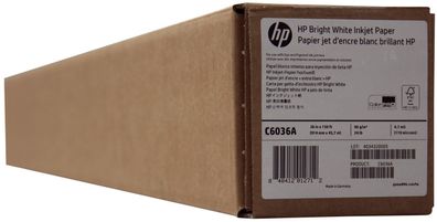 Hewlett Packard (HP) C6036A Designjet Plotterpapier Bright White - 914 mm x 45,7 ...
