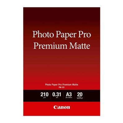 Canon 8657B006 Canon PM-101 Pro Premium Matte A 3, 20 Blatt, 210 g