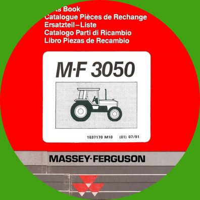 Ersatzteilliste Ersatzteil Katalog Massey Ferguson MF 3050