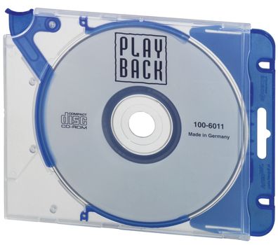 Durable 5269 06 CD-Hardbox Quickflip® Complete für 1 CD/ DVD blau 5 Stück(PL)
