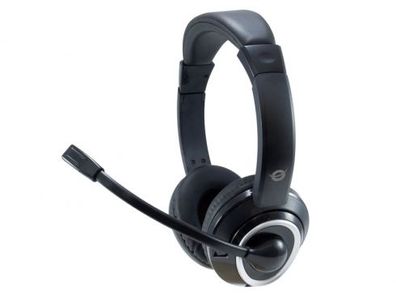 Conceptronic POLONA02B Conceptronic Headset Klinke 2m Kabel, ikro, ernb. Stereo sw