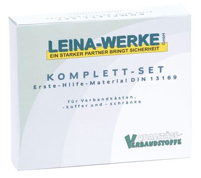 Leina-Werke 24021 Ersatzfüllung Erste-Hilfe-Set - 127-teilig, DIN 13169