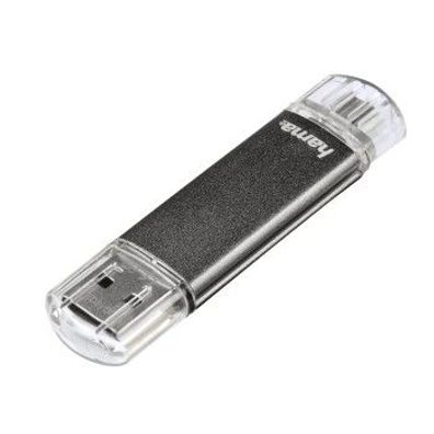 hama USB 2.0 OTG Speicherstick FlashPen "Laeta Twin", 64 GB