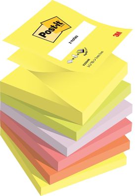 Post-it® R330-NRB Haftnotiz Z-Notes Neon, 76 x 76 mm, 70 g/ qm, neonfarben, 100 ...