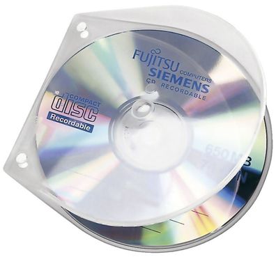 10 Veloflex CD-Hüllen Velobox transparent