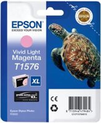 Epson C13T15764010 Epson Tintenpatrone vivid light magenta T 157 T 1576