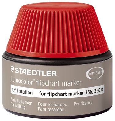 Staedtler® 488 56-2 Tinte für Marker Lumocolor® refill station - 30 ml, rot