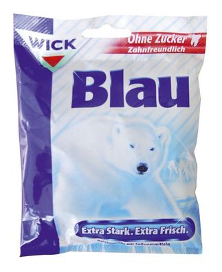 WICK 3182999001 Blau Halsbonbons 72 g