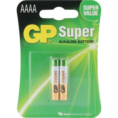 GP Batteries 03025AC2 1x2 GP Super Alkaline AAAA Batterien