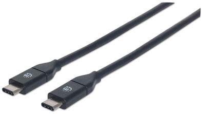 Manhattan 353526 Manhattan USB Kabel 3.1 C -> C St/ St 1.00m 3 A schwarz