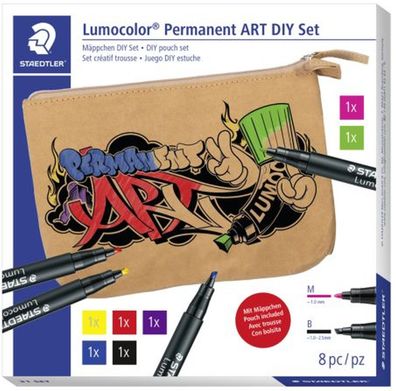 Staedtler 31 SET Staedtler Lumocolor Trendset ART DIY SET mit Schüleretui