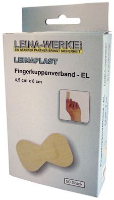 Leina-Werke 72202 Fingerkuppenverband - 50 Stück lose, 4,5 cm x 8 cm elastisch