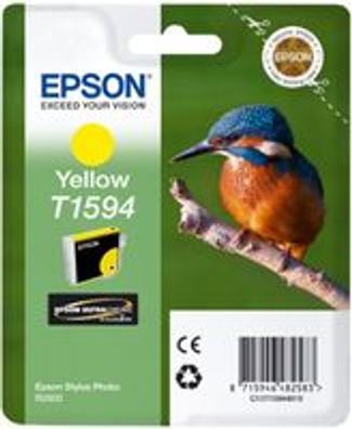 EPSON T1594 Tinte gelb Standardkapazität 1-pack blister ohne Alarm Stylus Foto R2000