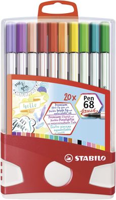 Stabilo 568/20-0211 Stabilo Pinselstift Pen 68 brush, 20er ColorParade