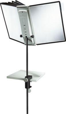 Durable 581800 Sichttafelsystem SHERPA® Desk Clamp 10 10 Tafeln schwarz/ grau
