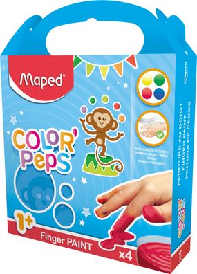 Maped my first Fingerfarbe COLOR'PEPS, 4er Kartonetui