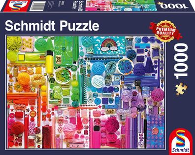 Schmidt Spiele 58958 Puzzle Regenbogenfarben - 1.000 Teile