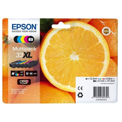Epson C13T33574011 Epson Multipack Claria Premium BK/ PBK/ C/ M/ Y 33 XL T 3357