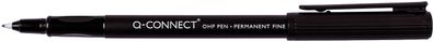 Q-Connect® KF01068 Faserschreiber, permanent, ca. 0,7 mm (F), schwarz