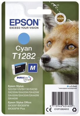 Epson C13T12824012 Epson Tintenpatrone cyan DURABrite T 128 T 1282