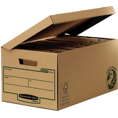 Fellowes4470809 Fellowes Bankers BOX EARTH Archiv-Klappdeckelbox Kubus