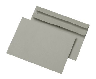 Mailmedia 30005397 Briefumschlag C6, grau, selbstklebend, ohne Fenster, 75 g/ m²