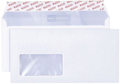 Elco 30778 Briefumschlag premium, C5/6, 229x114 mm, hochweiß, haftklebend, Innendr...