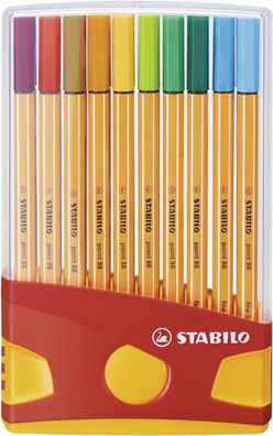 Stabilo® 8820-03 Fineliner point 88® ColorParade, Box mit 20 Stiften