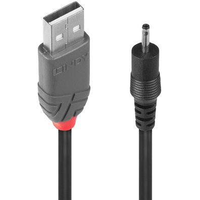 Lindy 70265 Adapterkabel USB A St - DC 2,50/0,7mm St 1,5m