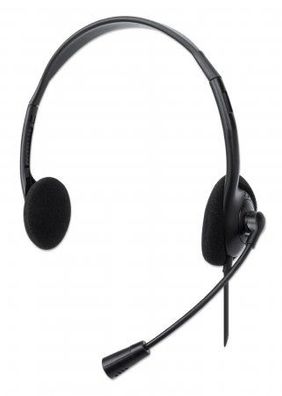 Manhattan 179898 Manhattan Stereo USB-Headset On-Ear verstellbares Mikrofon