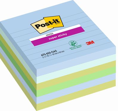 Post-it® 675-6SS-OAS Haftnotizblock Super Sticky Notes Oasis Collection - 101 x ...