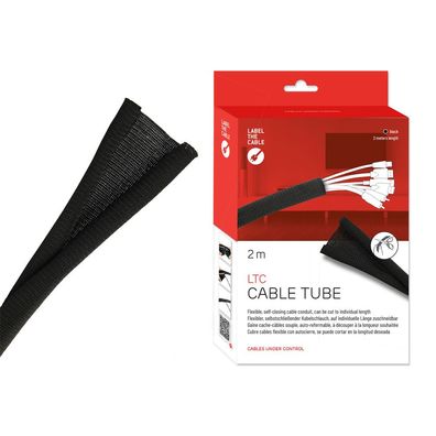 Label-The-Cable LTC 5110 Cable Tube Kabelschlauch 2 Meter schwarz