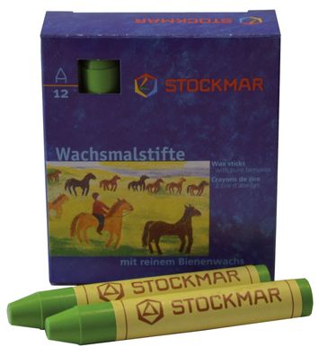 Stockmar 330-06 Wachsmalstifte - gelbgrün - 12 Stifte
