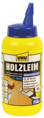 UHU Holzleim wasserfest D3, l”semittelfrei, 750 g Flasche