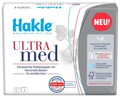 Hakle 440175 Toilettenpapier Traumweich 4-lagig 8 Rollen