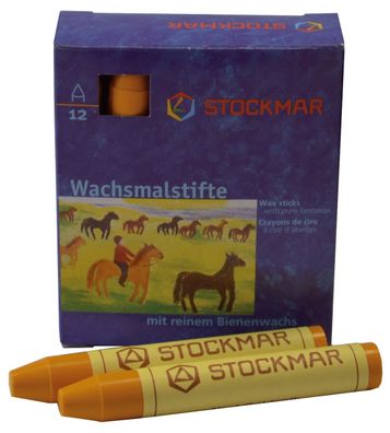 Stockmar 330-04 Wachsmalstifte - goldgelb - 12 Stifte