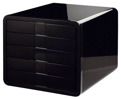 HAN 1551-13 Schubladenbox i-Box - A4/ C4, 5 geschlossene Schubladen, schwarz