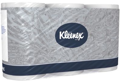 Kleenex® 8440 Kleinrollen Toilet Tissue - 3-lagig, geprägt, super-hochweiß, Rolle ...