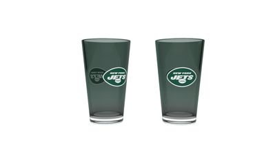 NFL New York Jets Pint Glas Gläser Set 2er Set Bierglas 475ml 16oz 4262438780473