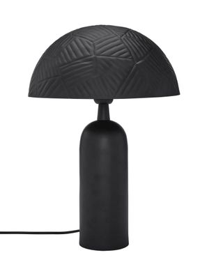 PR Home Carter Tischlampe schwarz matt aus Metall E27 31x45cm